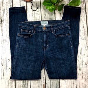 Current/Elliot High Waist Ankle Skinny Jeans